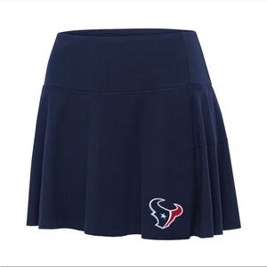 NWT NFL Houston Texans Women's Navy Raster Skort